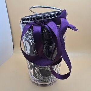 Purple and Silver Mystery Jewelry Jar